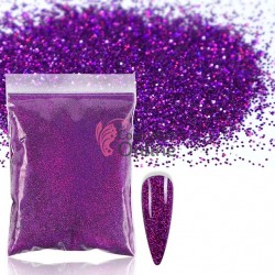 Decor pentru unghii NADP022JJ 5g sclipici glitter Violet cu Reflexii
